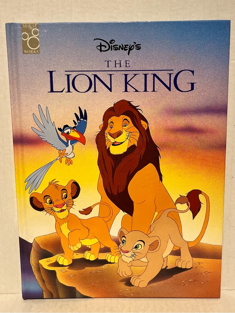 Vintage Hardcover edition of  Disney's the Lion King, Mouse Works Series.